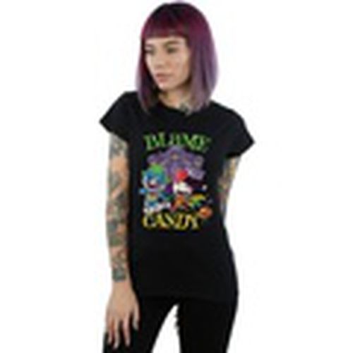 Camiseta manga larga Super Friends Blame It On The Candy para mujer - Dc Comics - Modalova