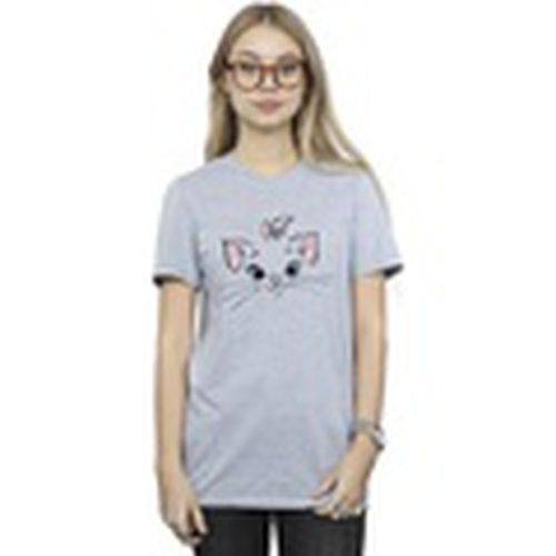 Camiseta manga larga Classics Marie Face Pocket para mujer - Disney - Modalova
