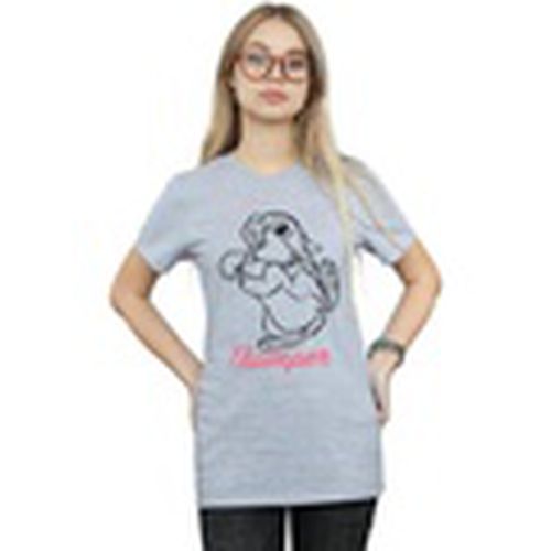Camiseta manga larga Bambi Thumper Line Drawing para mujer - Disney - Modalova