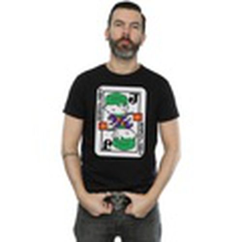Camiseta manga larga Chibi Joker Playing Card para hombre - Dc Comics - Modalova