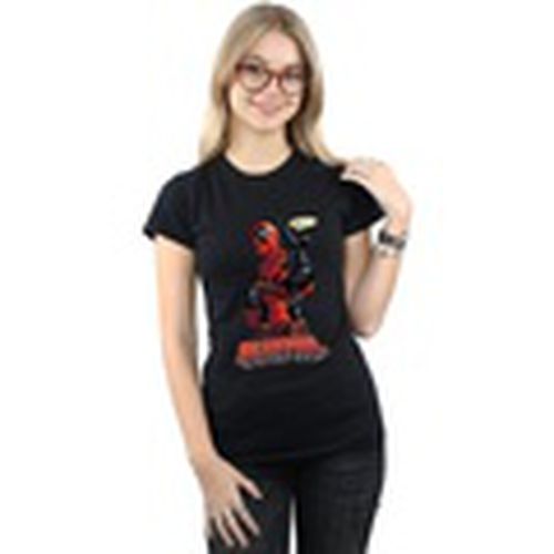 Camiseta manga larga Deadpool Hey You para mujer - Marvel - Modalova