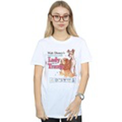 Camiseta manga larga Lady And The Tramp Distressed Classic Poster para mujer - Disney - Modalova