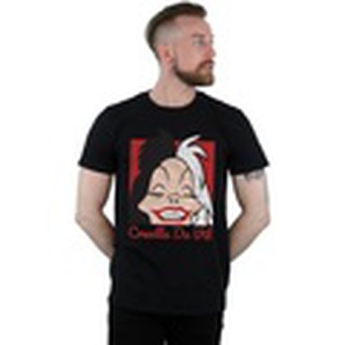 Camiseta manga larga Cruella De Vil Cropped Head para hombre - Disney - Modalova
