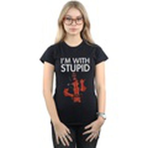 Camiseta manga larga I'm With Stupid para mujer - Marvel - Modalova