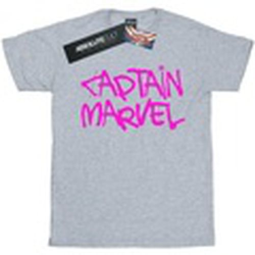 Camiseta manga larga Captain Spray Text para mujer - Marvel - Modalova