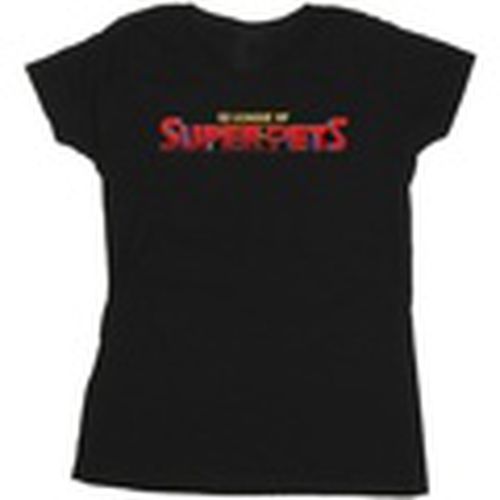 Camiseta manga larga DC League Of Super-Pets Movie Logo para mujer - Dc Comics - Modalova