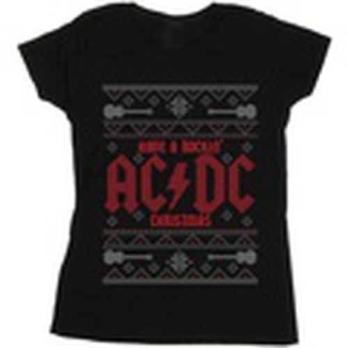Camiseta manga larga Have A Rockin Christmas para mujer - Acdc - Modalova