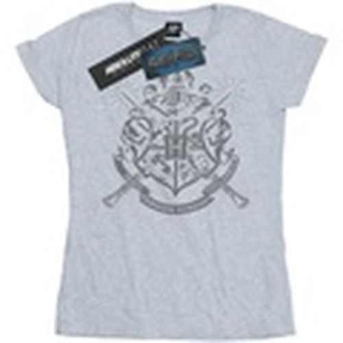 Camiseta manga larga Hogwarts Badge Wands para mujer - Harry Potter - Modalova