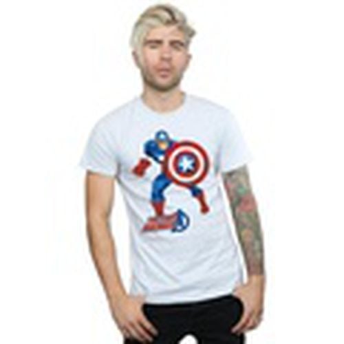 Camiseta manga larga The First Avenger para hombre - Marvel - Modalova