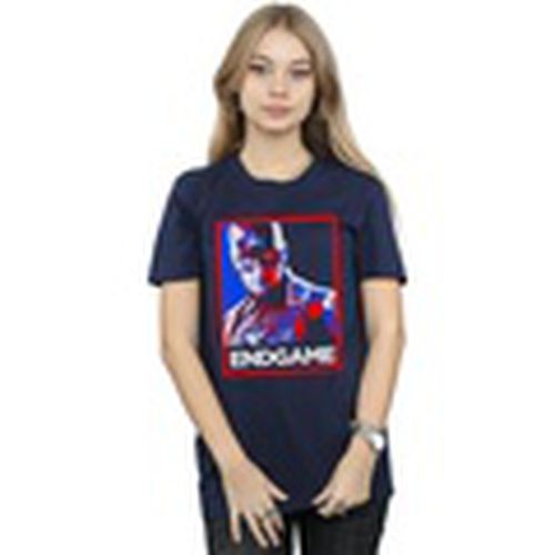 Camiseta manga larga Avengers Endgame Captain America Poster para mujer - Marvel - Modalova