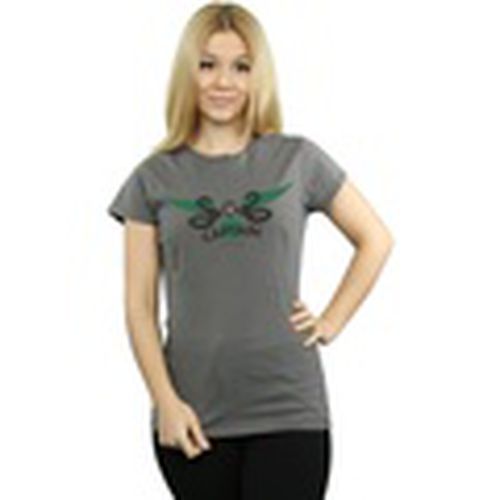 Camiseta manga larga Slytherin para mujer - Harry Potter - Modalova