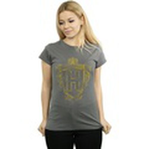 Camiseta manga larga Hufflepuff para mujer - Harry Potter - Modalova