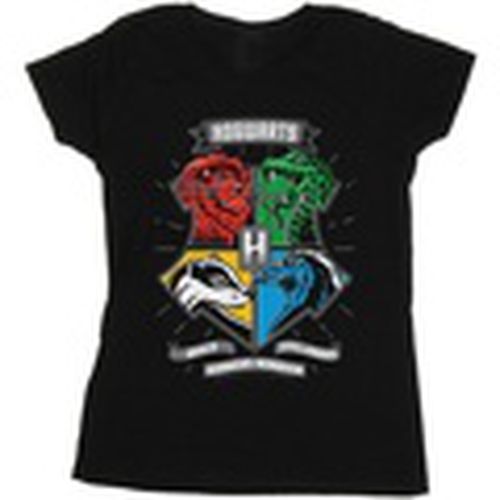 Camiseta manga larga Hogwarts Toon Crest para mujer - Harry Potter - Modalova