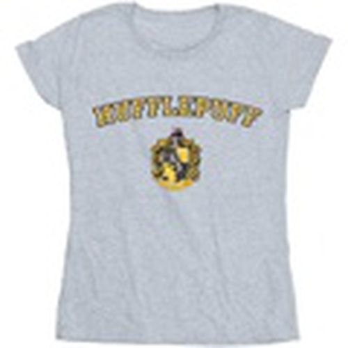 Camiseta manga larga Hufflepuff Crest para mujer - Harry Potter - Modalova