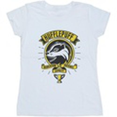 Camiseta manga larga Hufflepuff Toon Crest para mujer - Harry Potter - Modalova