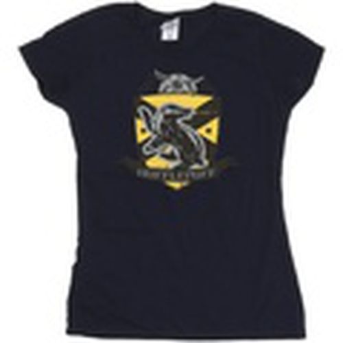 Camiseta manga larga Hufflepuff Chest Badge para mujer - Harry Potter - Modalova
