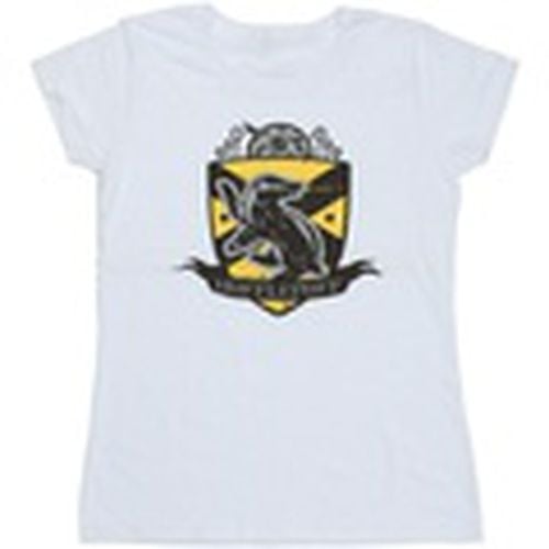 Camiseta manga larga Hufflepuff Chest Badge para mujer - Harry Potter - Modalova