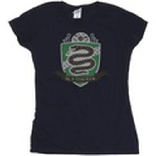 Camiseta manga larga Slytherin Chest Badge para mujer - Harry Potter - Modalova