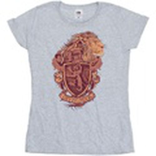 Camiseta manga larga Gryffindor Sketch Crest para mujer - Harry Potter - Modalova