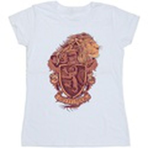 Camiseta manga larga Gryffindor Sketch Crest para mujer - Harry Potter - Modalova