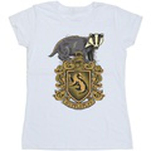 Camiseta manga larga Hufflepuff para mujer - Harry Potter - Modalova