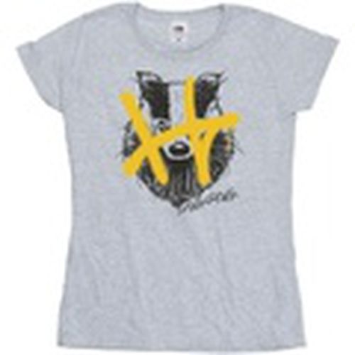 Camiseta manga larga Hufflepuff para mujer - Harry Potter - Modalova