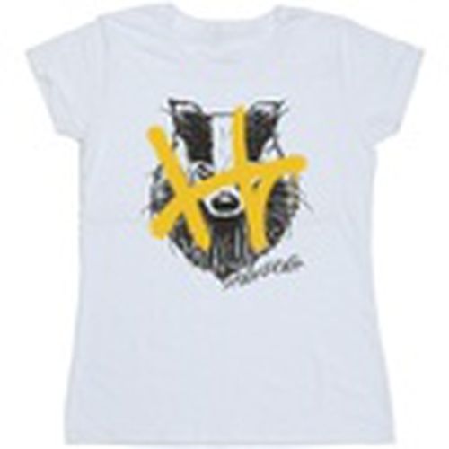 Camiseta manga larga Hufflepuff para mujer - Harry Potter - Modalova