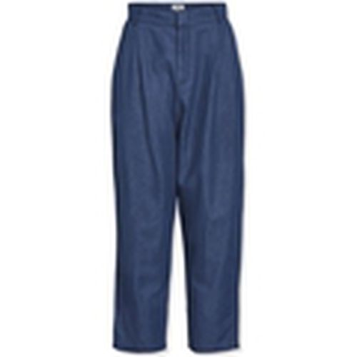 Pantalones Joanna Trousers - Medium Blue Denim para mujer - Object - Modalova