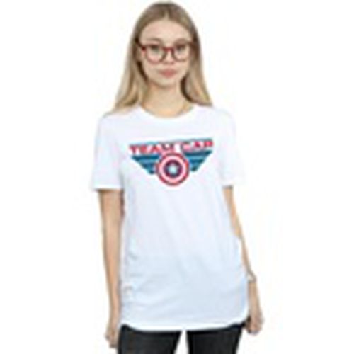 Camiseta manga larga Captain America Civil War Team Cap para mujer - Marvel - Modalova