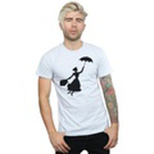 Camiseta manga larga Mary Poppins Flying Silhouette para hombre - Disney - Modalova