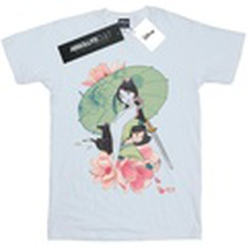 Camiseta manga larga Mulan Magnolia Collage para hombre - Disney - Modalova