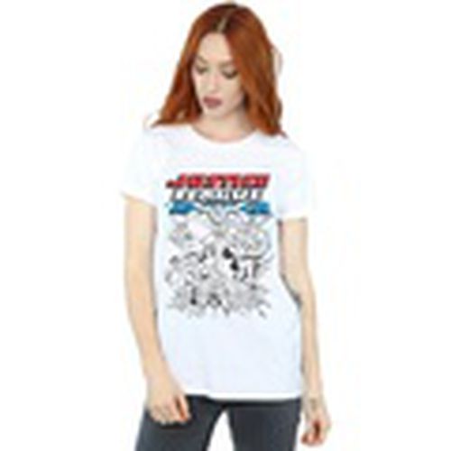 Camiseta manga larga Justice League Mono Action Pose para mujer - Dc Comics - Modalova