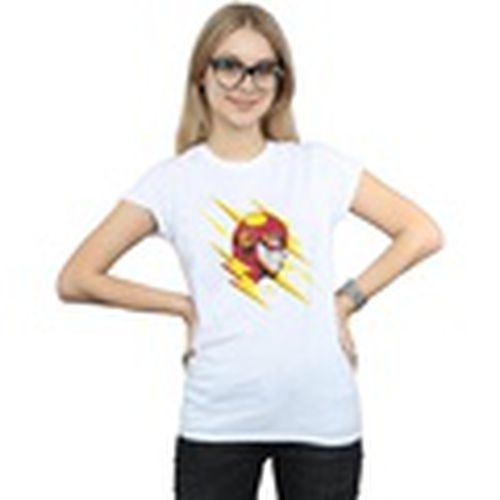 Camiseta manga larga The Flash Lightning Portrait para mujer - Dc Comics - Modalova