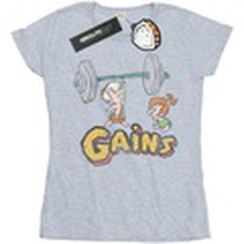 Camiseta manga larga Gains para mujer - The Flintstones - Modalova