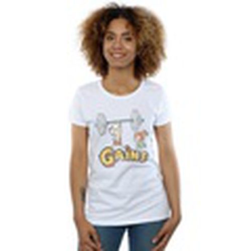 Camiseta manga larga Gains para mujer - The Flintstones - Modalova