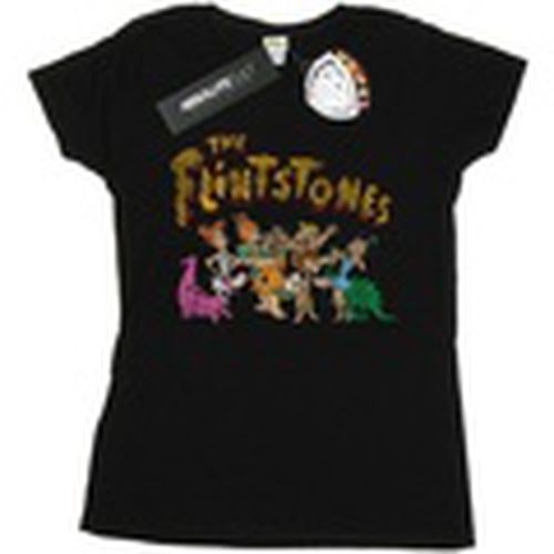 Camiseta manga larga Group Distressed para mujer - The Flintstones - Modalova