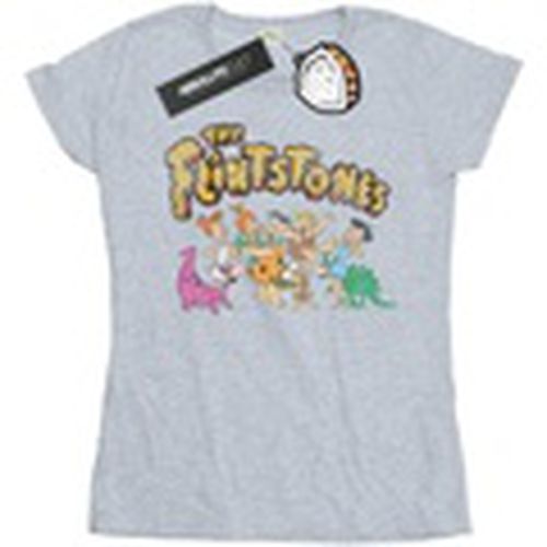 Camiseta manga larga Group Distressed para mujer - The Flintstones - Modalova