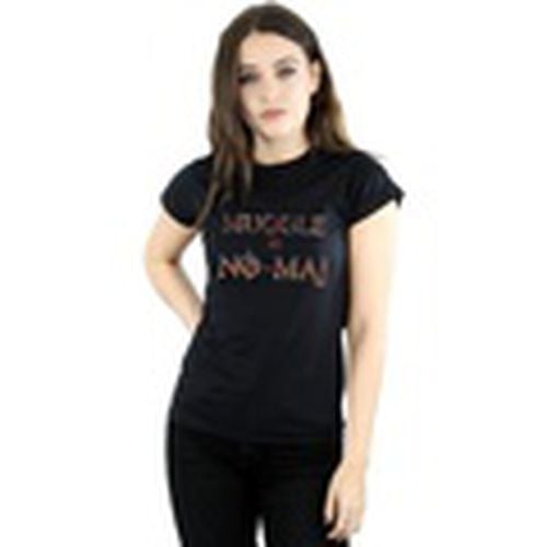 Camiseta manga larga No Muggle No Maj para mujer - Fantastic Beasts - Modalova