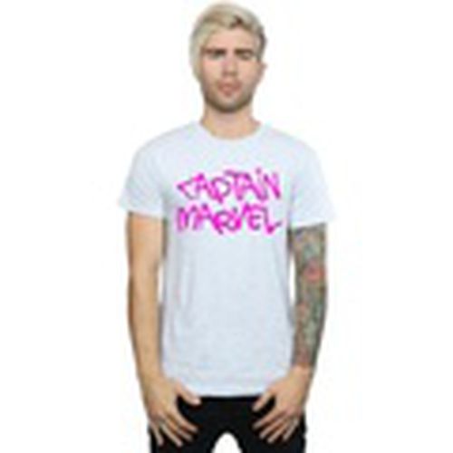 Camiseta manga larga Captain Spray Text para hombre - Marvel - Modalova