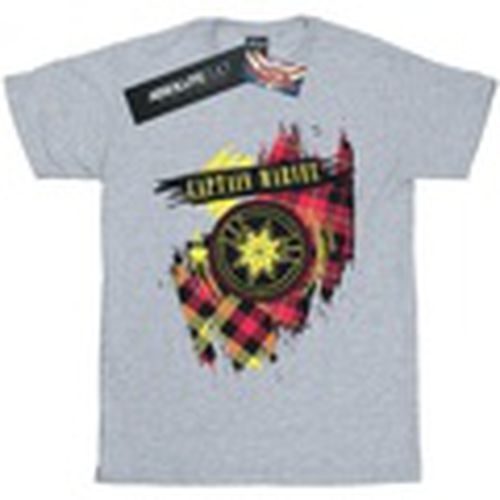 Camiseta manga larga Captain Tartan Patch para hombre - Marvel - Modalova