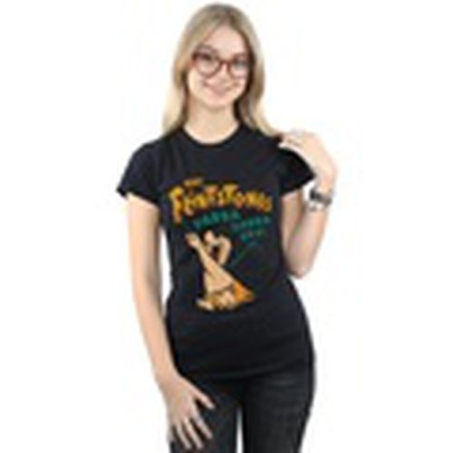 Camiseta manga larga Yabba Dabba Doo para mujer - The Flintstones - Modalova