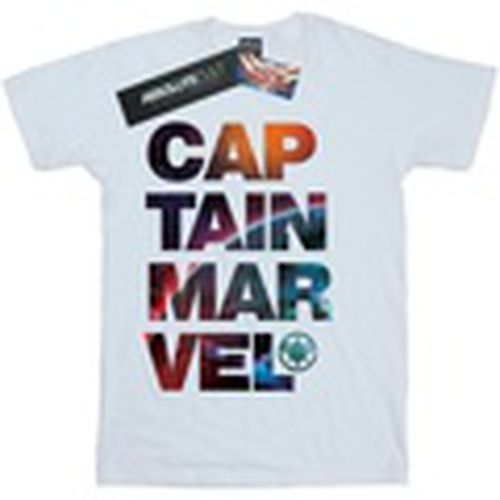 Camiseta manga larga Captain Space Text para hombre - Marvel - Modalova