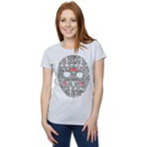 Camiseta manga larga Jason Text Mask para mujer - Friday 13Th - Modalova