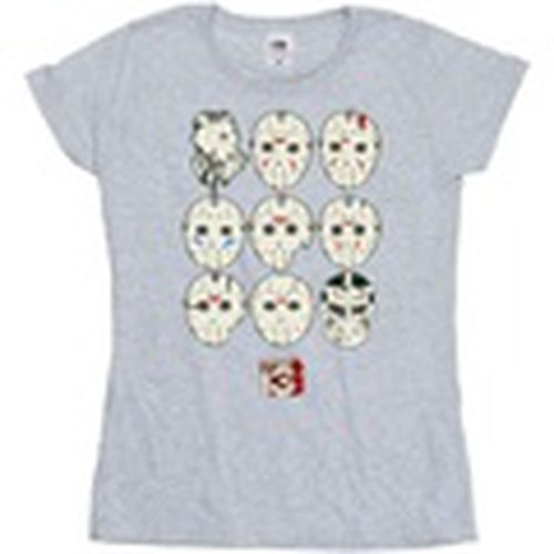 Camiseta manga larga Jason Masks para mujer - Friday The 13Th - Modalova