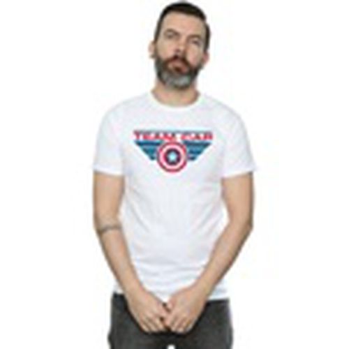 Camiseta manga larga Captain America Civil War Team Cap para hombre - Marvel - Modalova