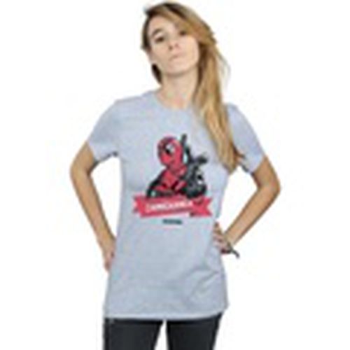 Camiseta manga larga Deadpool Chimichanga Finger para mujer - Marvel - Modalova
