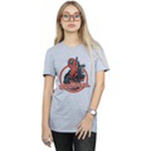 Camiseta manga larga Deadpool Gun Finger para mujer - Marvel - Modalova