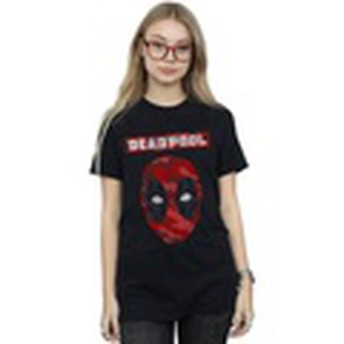 Camiseta manga larga Deadpool Camo Head para mujer - Marvel - Modalova