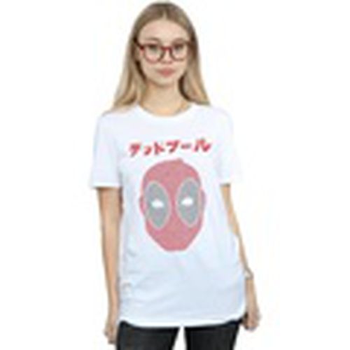 Camiseta manga larga Deadpool Japanese Seigaiha Head para mujer - Marvel - Modalova