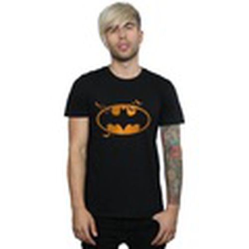 Camiseta manga larga Batman Halloween Logo para hombre - Dc Comics - Modalova